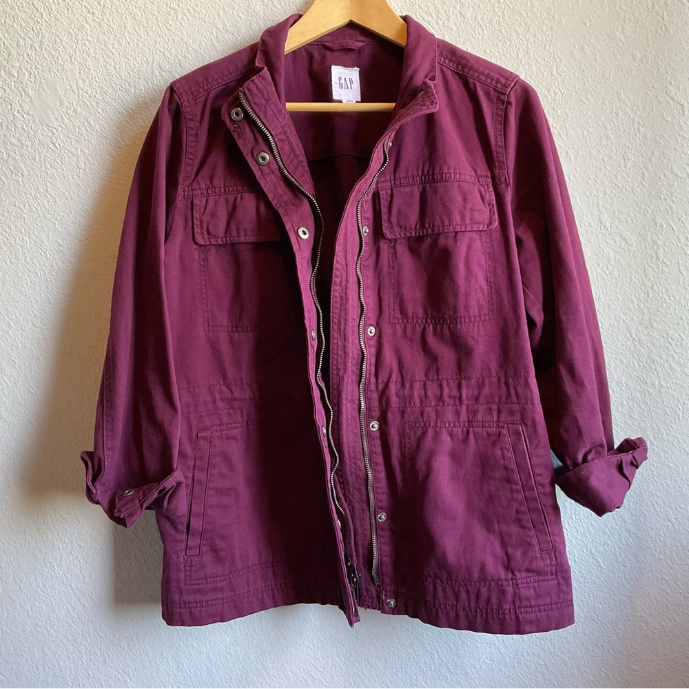 GAP Utility Jacket Purple - Picture 3 of 4